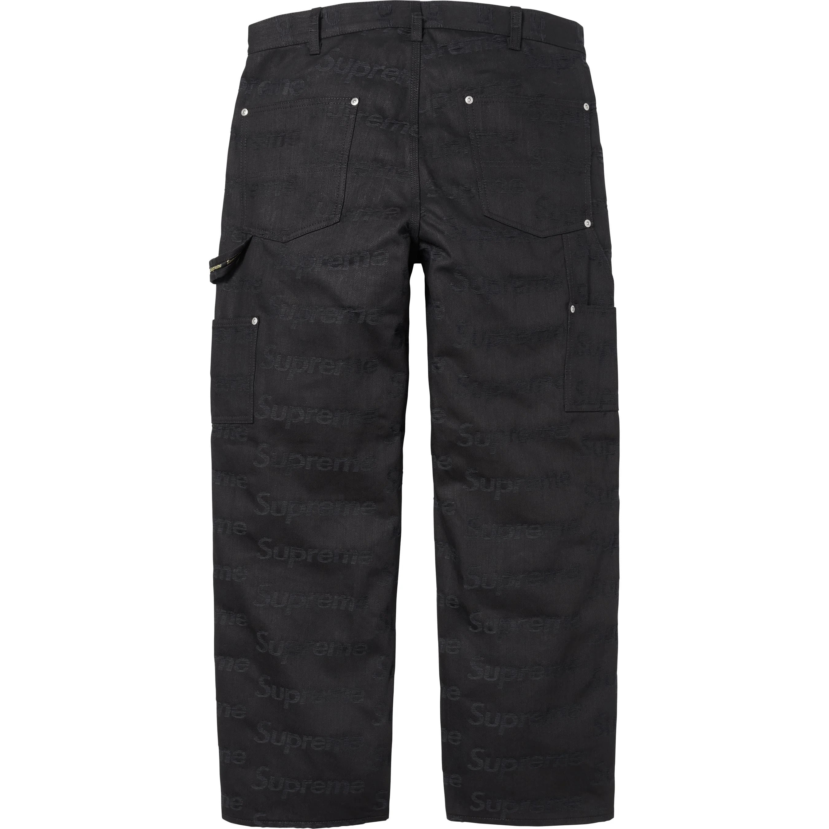 Jacquard Logos Double Knee Denim Painter Jean view 6